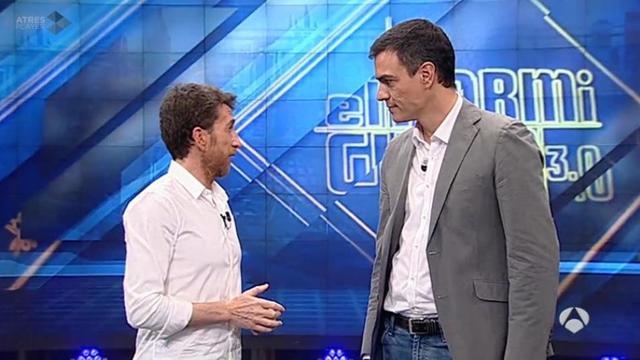 Pedro Sánchez visita el hormiguero