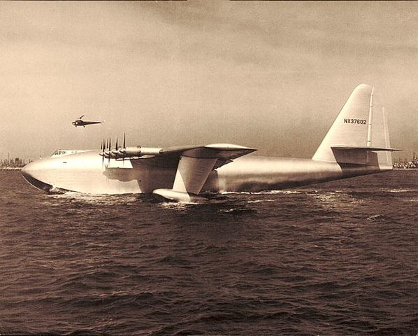 the "Spruce Goose" takes flight