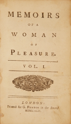 "Memoirs of a Woman of Pleasure" is Written