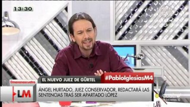 Pablo Iglesias a Cuatro por la mañana