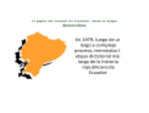 LA HISTORIA DEL ECUADOR