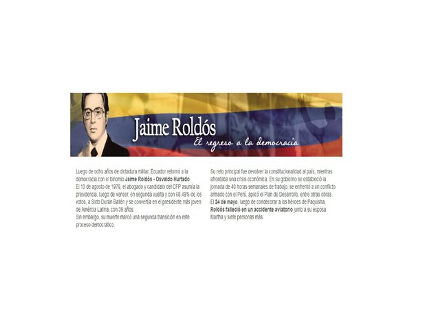 LA HISTORIA DEL ECUADOR