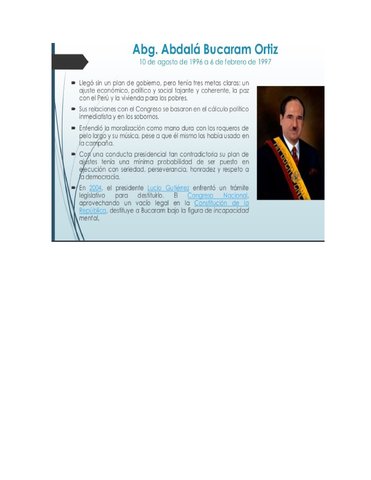 PRESIDENCIA DE ABDALÁ BUCARAN ORTIZ