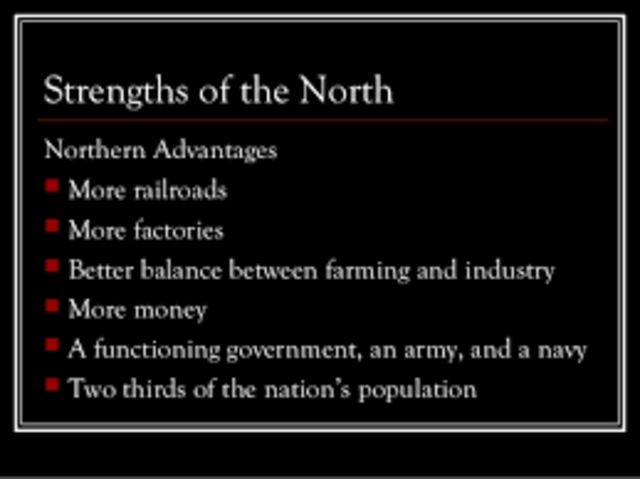 Civial War:Strengths of the North