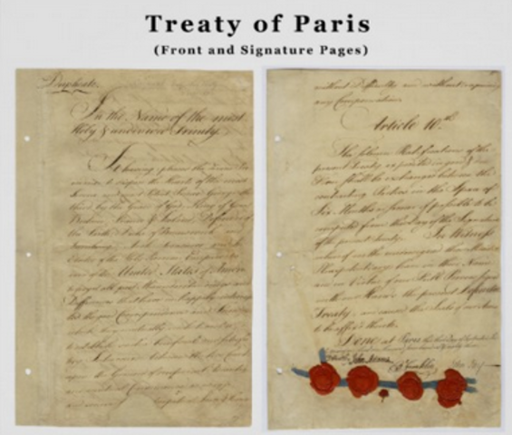 Treaty of Paris: Officially ended the Am. Rev.