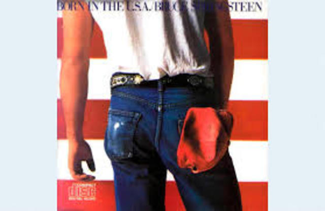 Portada de el Smash de Bruce Springsteen "Born in USA"