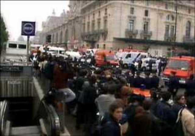 Train Bombin in Paris, France