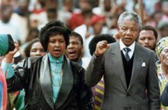 Nelson Mandela is released from prison.