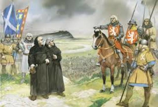 The arrival of the monks