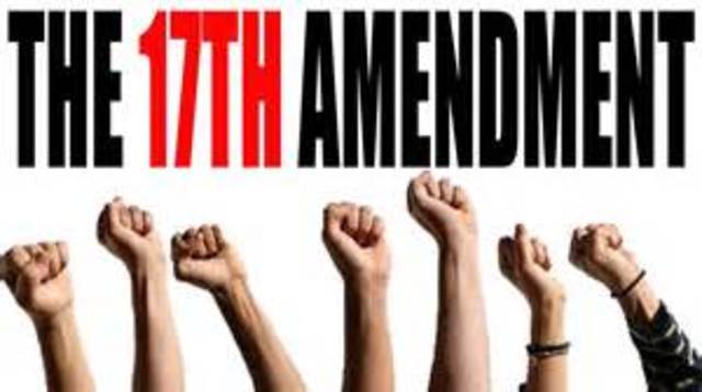 17th Amendment Ratified