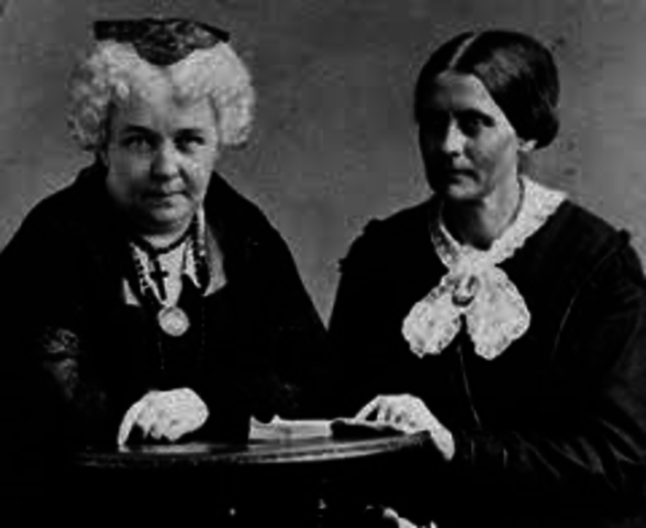 Susan B. Anthony and Elizabeth Cady Stanton form the National Woman's Sufferage Association