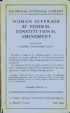 Federal woman's sufferage amendment