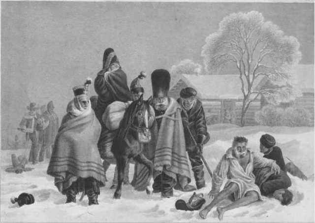 the last survivors of the battles against the Russians make it back into France