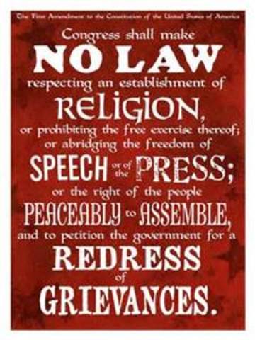 First (1st) Amendment