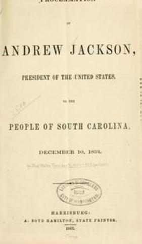 Tariff of Abominations/Nullification Crisis - Jackson's Reaction