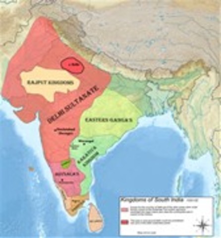 Delhi sultanate established in India