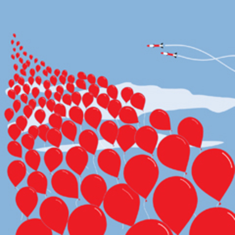 Paranoia about nuclear war is at an all time high. "99 Red Balloons reaches #2 in the US"