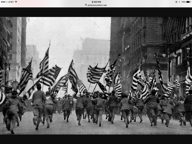 America joins the war