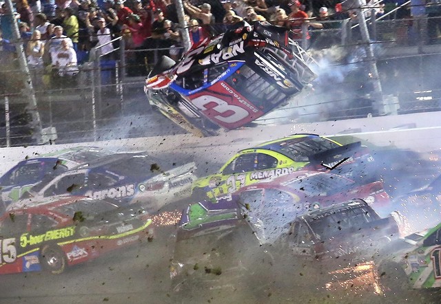 Fans injured in spectacular NASCAR crash at Daytona