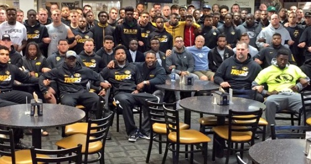 Mizzou black football players go on strike