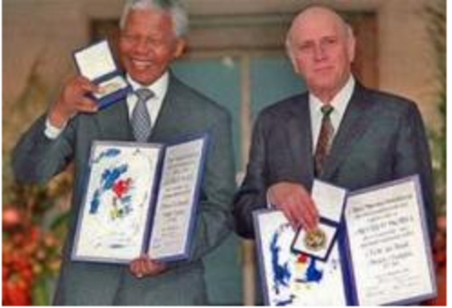 De Klerk and Mandela Won a Nobel Peace Prize