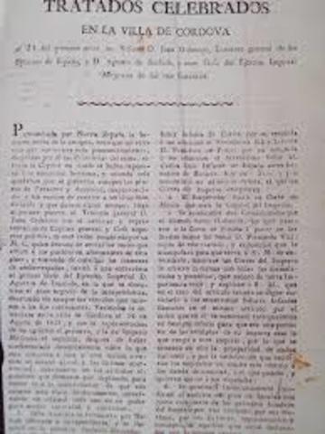 The Treaty of Córdoba Is Signed