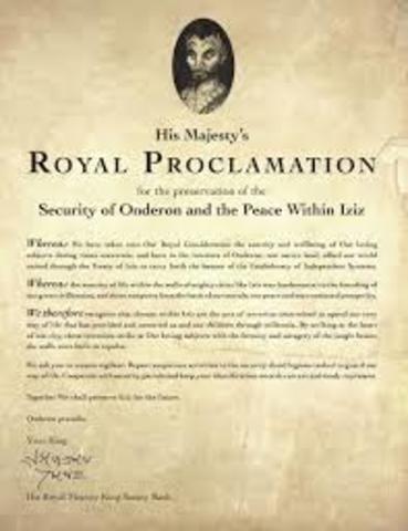 Royal Proclamation