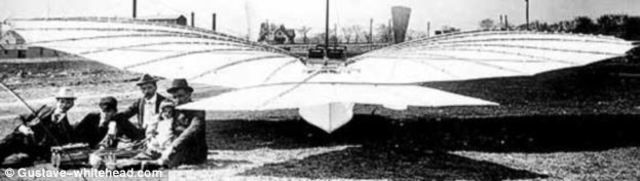 The first winged aircraft was made