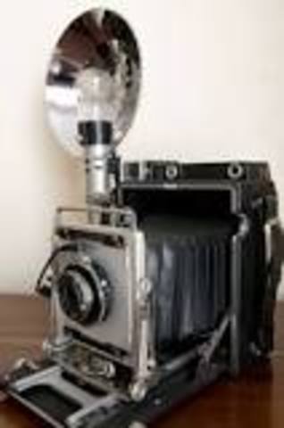 First camera with flash