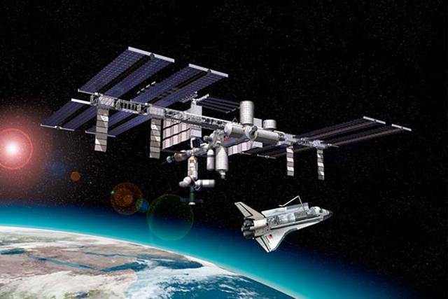 International space station constructed finished