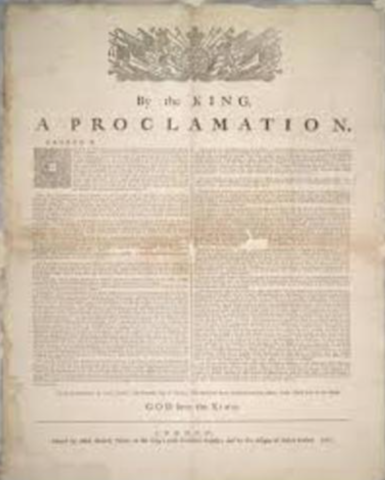 Royal Proclamation