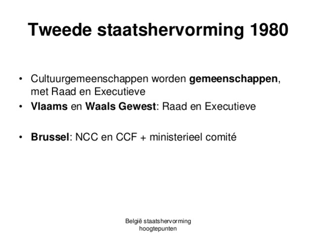 Tweede staatshervorming