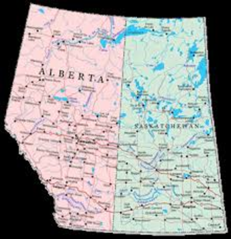 Alberta and SK join confederation
