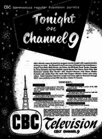 the first canadian tv broadcast was aired