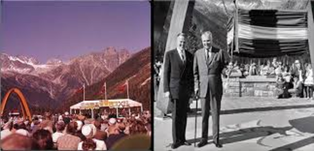 the Trans-Canada highway opens