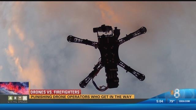 Drone Causes Firefighting Helicopter to Take Evasive Action