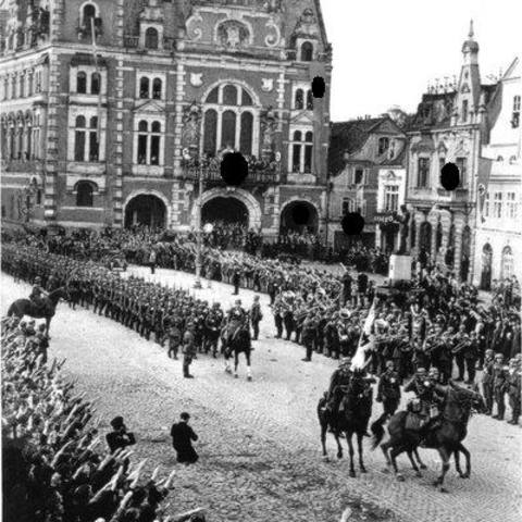 Germany moving troops into the Rhineland