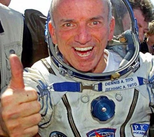 First tourist in space