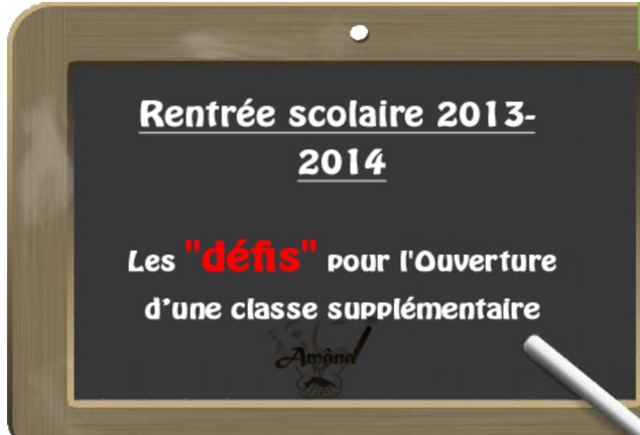 Ouverture du groupe scolaire Sen amana