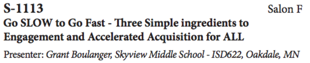 Go SLOW to Go Fast: 3 Ingredients to Engagement and Accelerated Acquisition for ALL