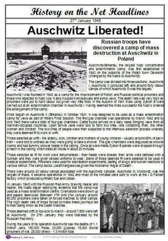 Russian Troops Liberate Auschwitz and Birkenau