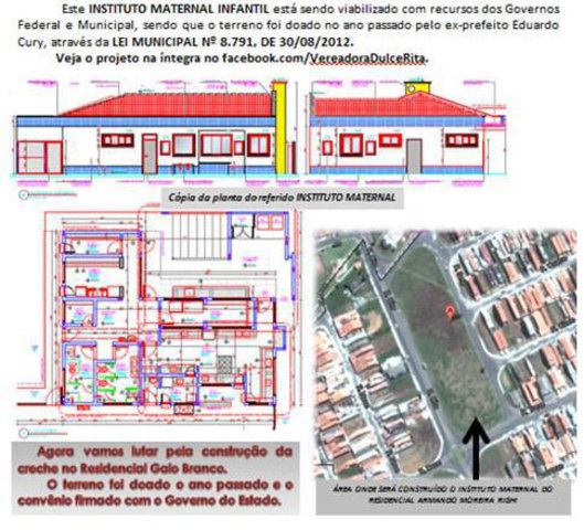 Lei é sancionada doando o terreno para a construção da creche