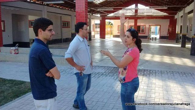 Obras em fase de acabamento segundo a vereadora Juliana Fraga (PT)