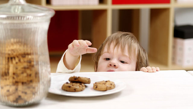 Stealing from cookie jar at night