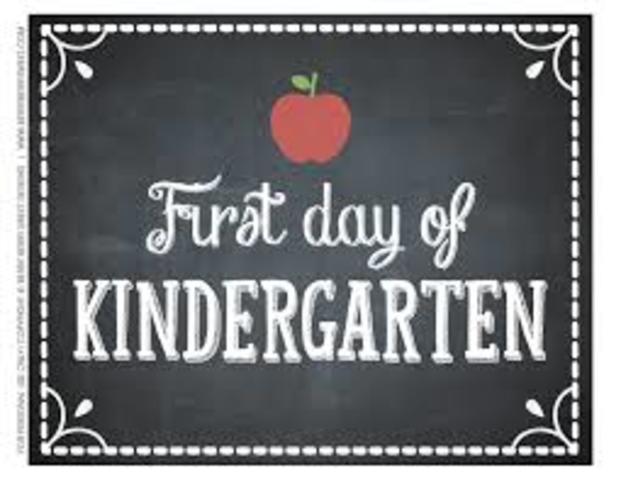 First Day Of KIndergarten