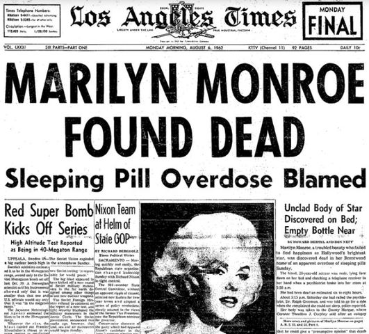 Marilyn Monroe  died