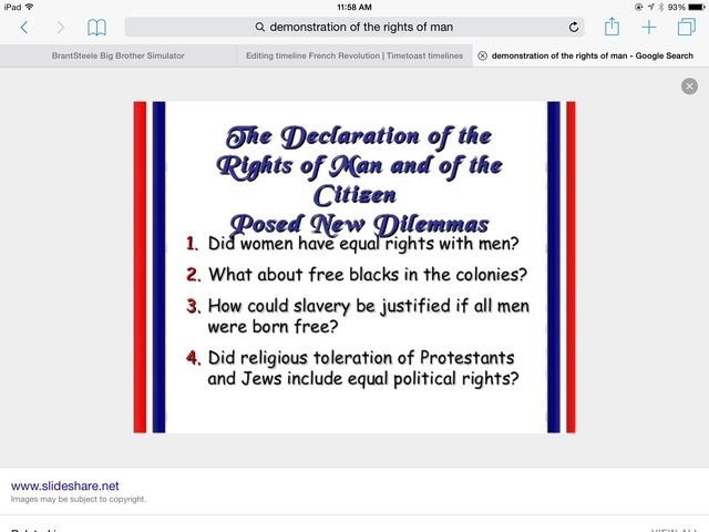 Declaration of the rights of man