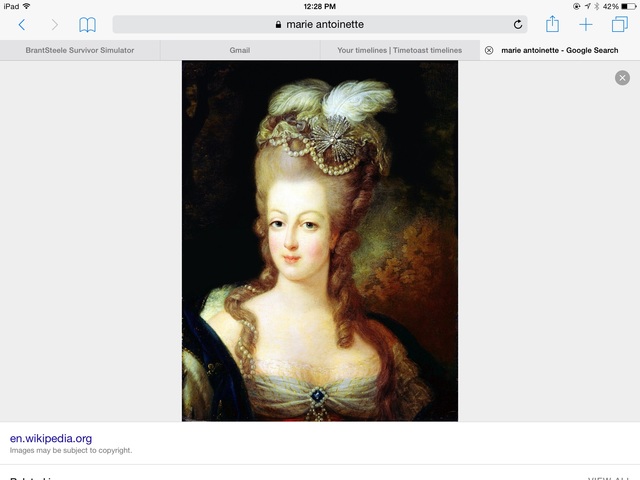 Marie Antoinette guillotined