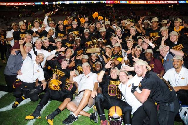 Won high school football state championship