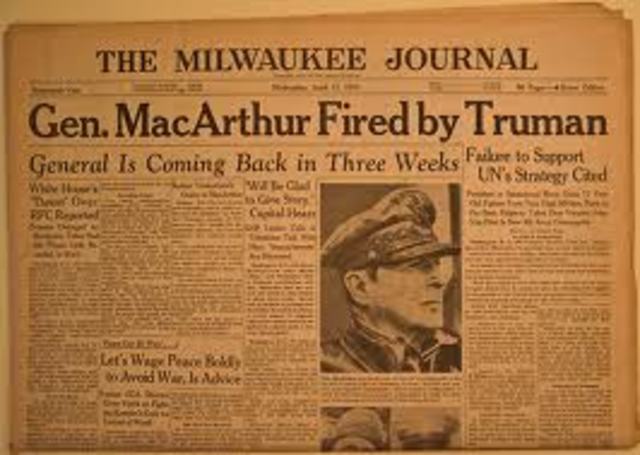 Truman Relieves MacArthur of command